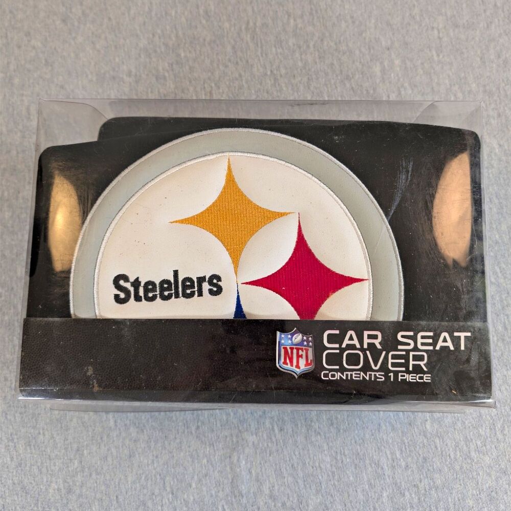 NFL Pittsburgh Steelers Fanmats Car Seat Cover Rally Design Northwest Co. 1 Pc.